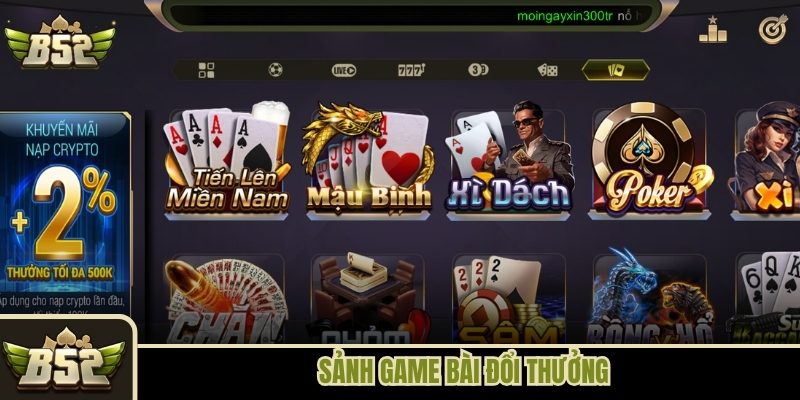 Sảnh game bài đổi thưởng B52 Club Sảnh game bài đổi thưởng B52 Club