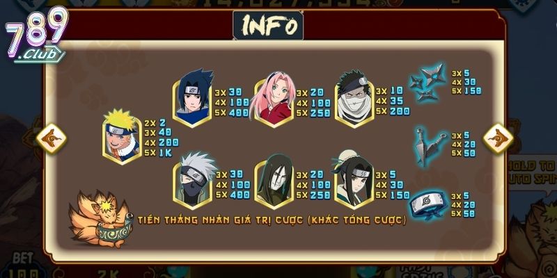 Naruto Legend 789club – Trải Nghiệm Game Nổ Cho Fan Anime 3 Game bonus – Chiến đấu Ninja đỉnh cao