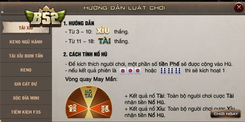 Tài Xỉu Săn Hũ B52 – Luật, Cơ Chế Nổ Hũ Và Chiến Thuật 2 Cơ chế tích lũy và nổ trong Tài Xỉu Săn Hũ B52