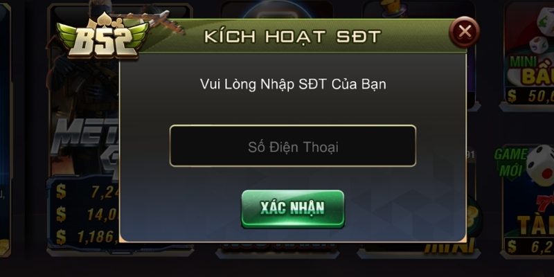 Thưởng Nạp Tiền Lần Đầu - B52 Tặng Ưu Đãi Cho Tân Binh 2 Đăng ký, xác minh tài khoản