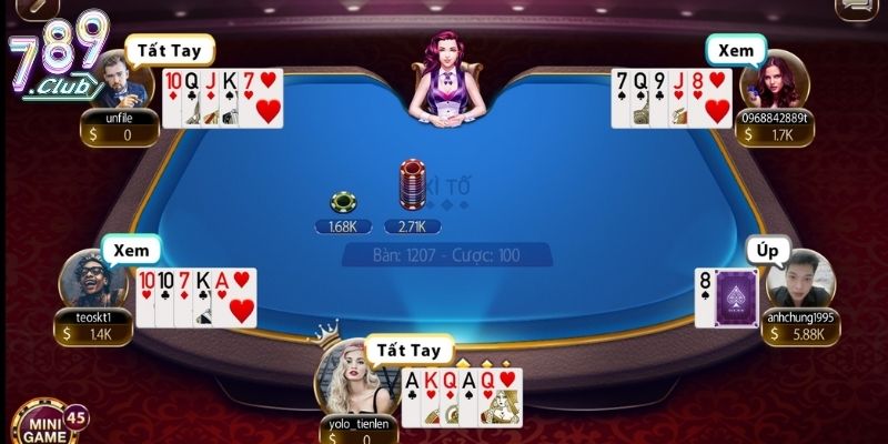 Xì Tố 789club - Khám Phá Game Kịch Tính Và Hấp Dẫn 4 Tận dụng các quân bài khác